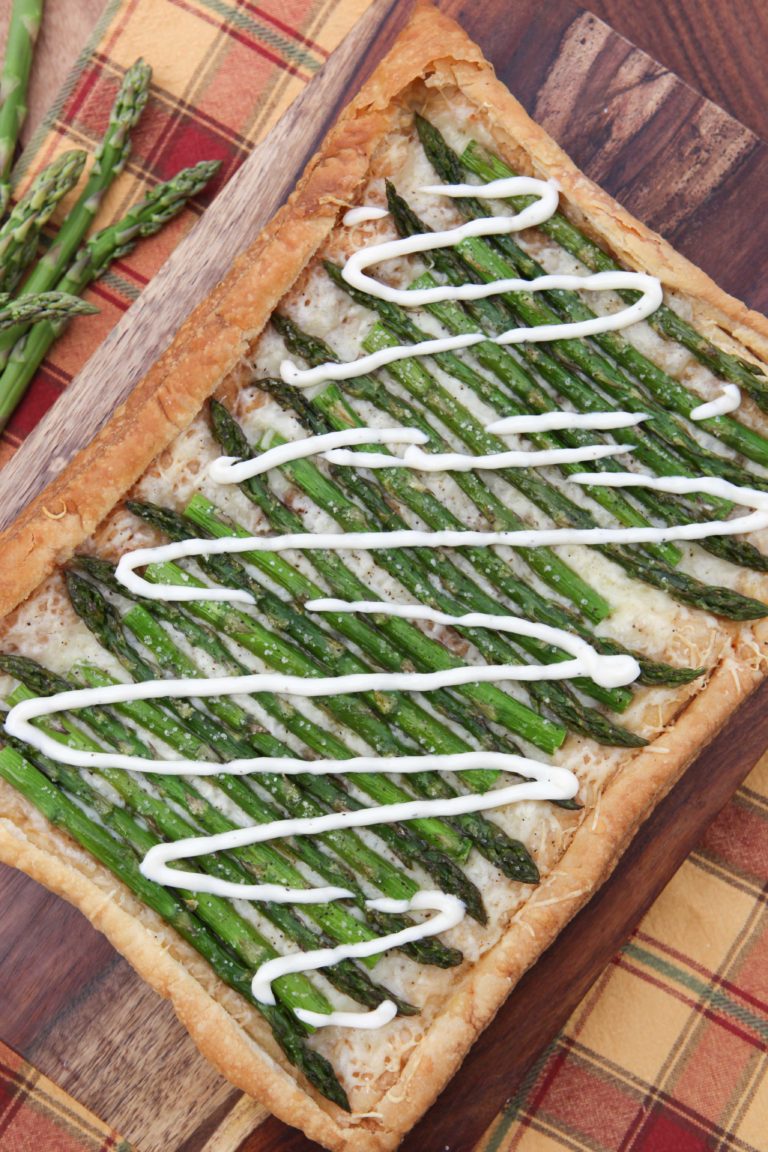 Asparagus and Gruyere Tart with Lemon Butter Sauce White Apron Blog