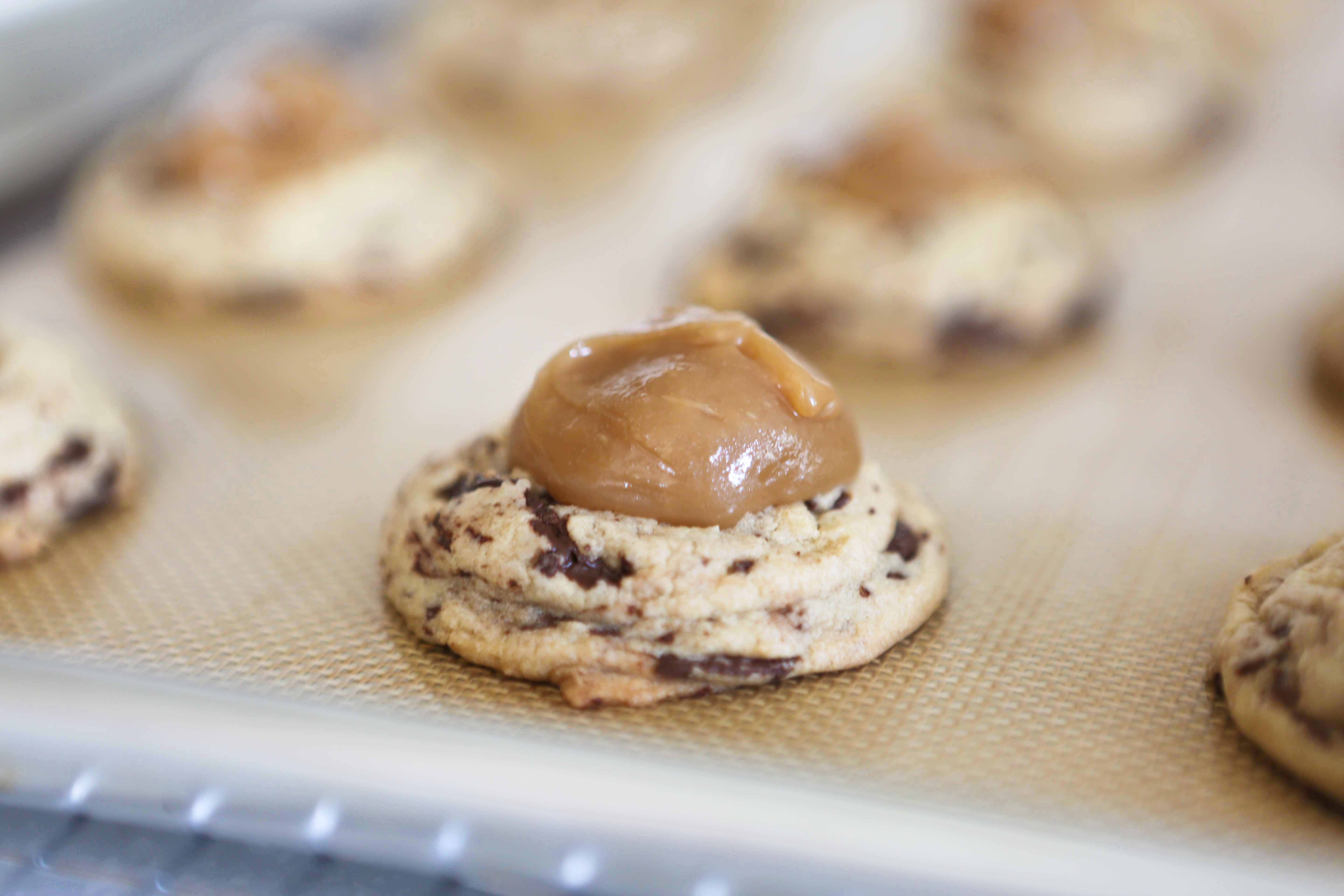 Sea Salt Caramel Chocolate Chunk Cookies White Apron Blog