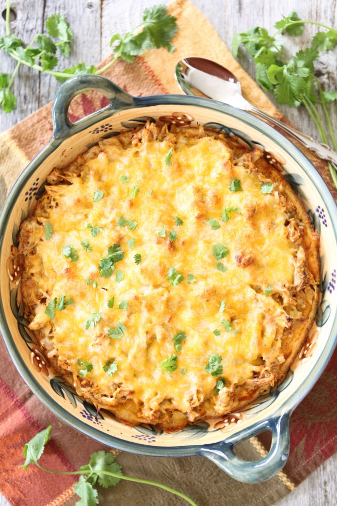 Cheesy Chicken Tamale Pie