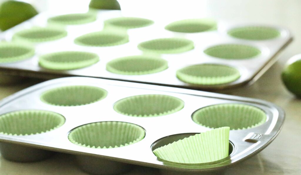 Muffin tins with paper liners