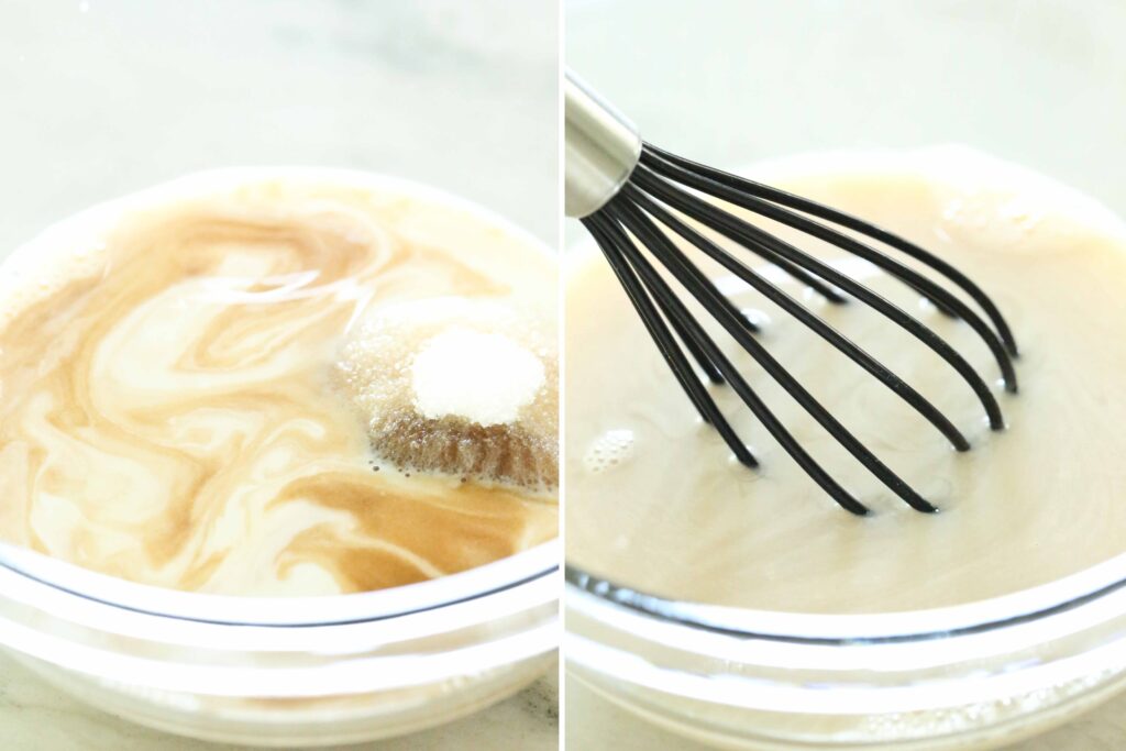 Mixing ingredients for Cookies and Cream Ice Cream