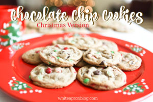 Christmas m&m Cookies