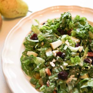Autumn Salad with Creamy Balsamic Dressing