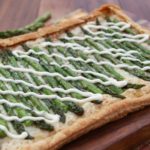 Asparagus and Gruyere Tart with Lemon Butter Sauce