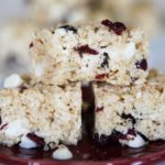 White Chocolate Cranberry Rice Krispie Treats