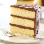Golden Butter Cake With Chocolate Ganache Frosting