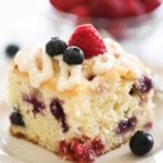 Red, White, and Blueberry Cake