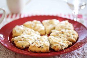 White Chocolate Cranberry English Tea Scones