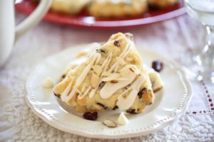 White Chocolate Cranberry English Tea Scones