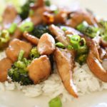 Satay Chicken with Peanut Sauce and Roasted Broccoli