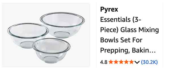 Pyrex Mixing Bowls