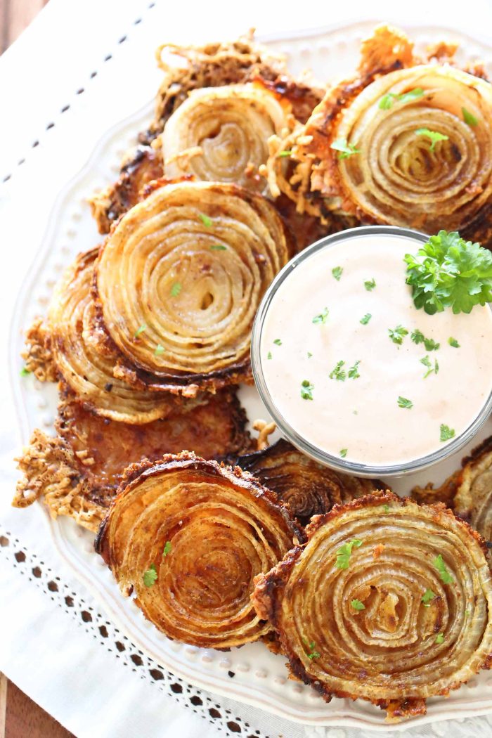 Baked Onion Ring Crisps